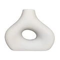 Vaso in Ceramica Bianco | Decoro Minimalista