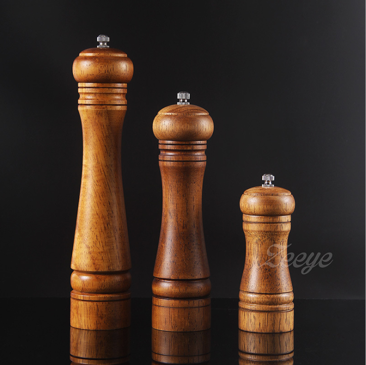 Set Macinapepe in Legno di Quercia | Macinino Artigianale