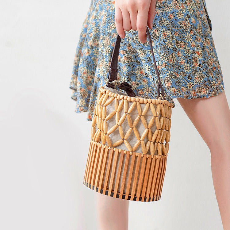 Borsa in Bambù Intrecciato | Bag Mediterranea