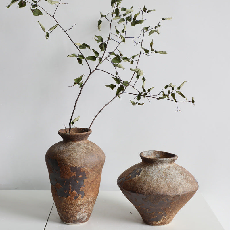 Vaso in Ceramica Wabi-Sabi | Decorazione Rustica Zen