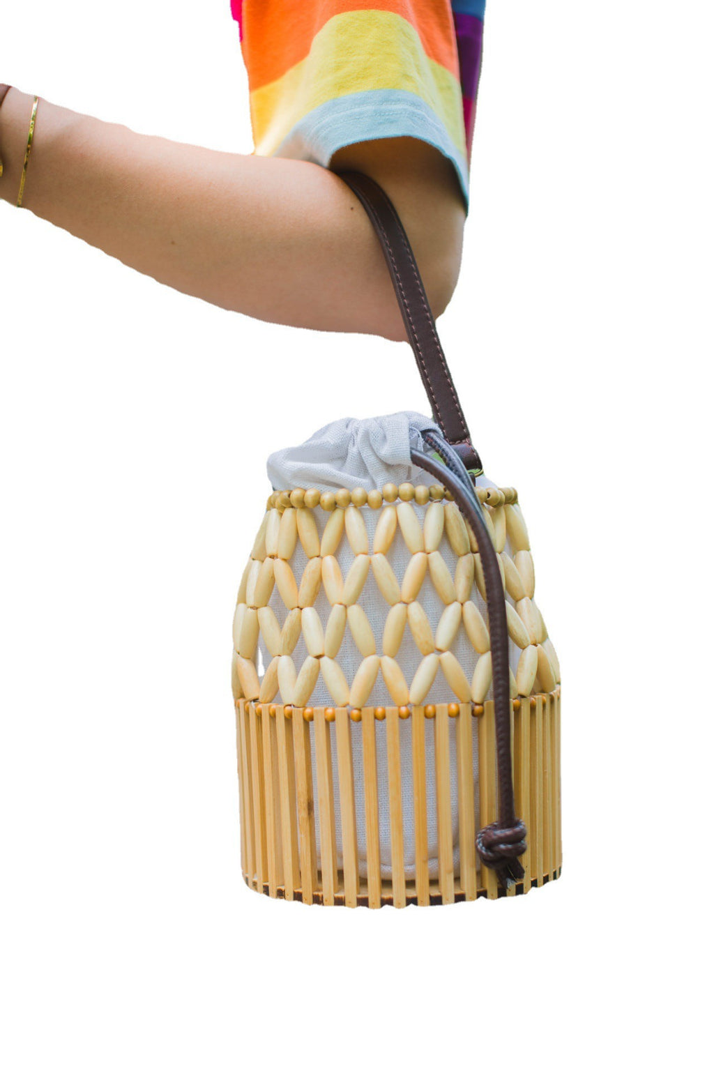 Borsa in Bambù Intrecciato | Bag Mediterranea