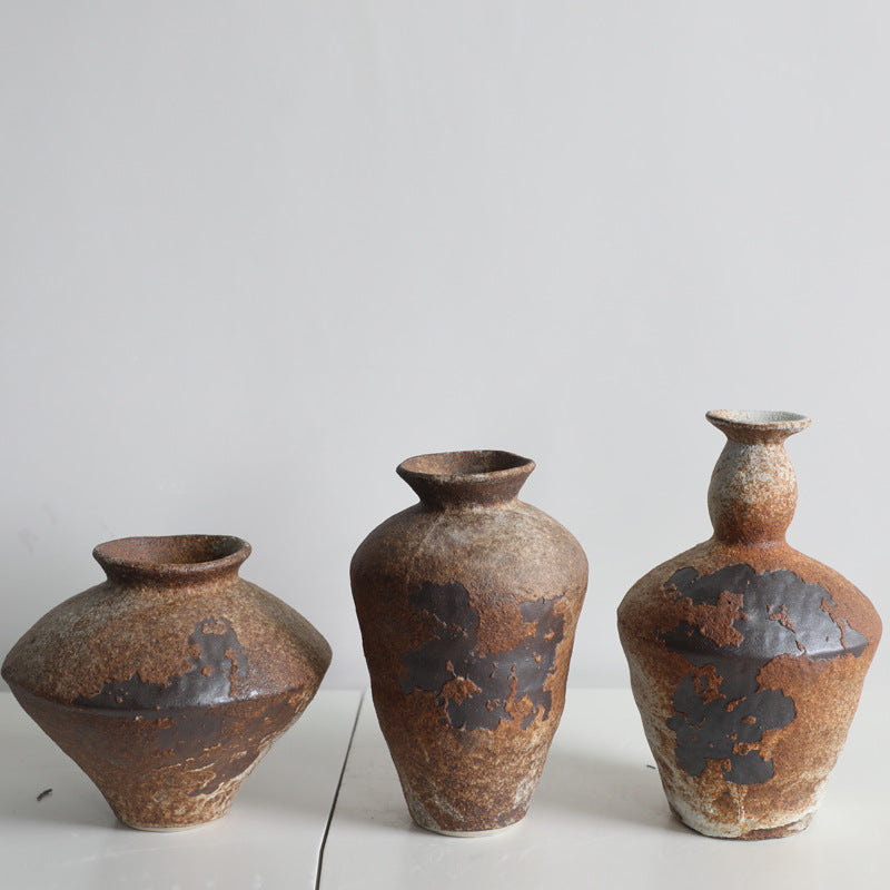 Vaso in Ceramica Wabi-Sabi | Decorazione Rustica Zen