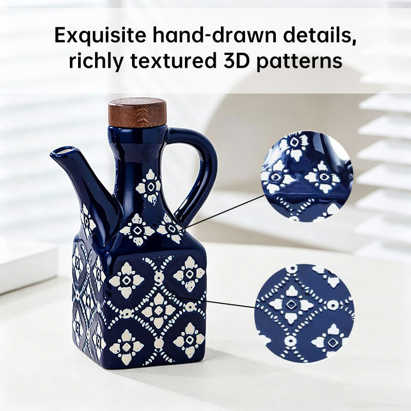 Set Oliera e Acetiera in Ceramica | Tappi in Sughero