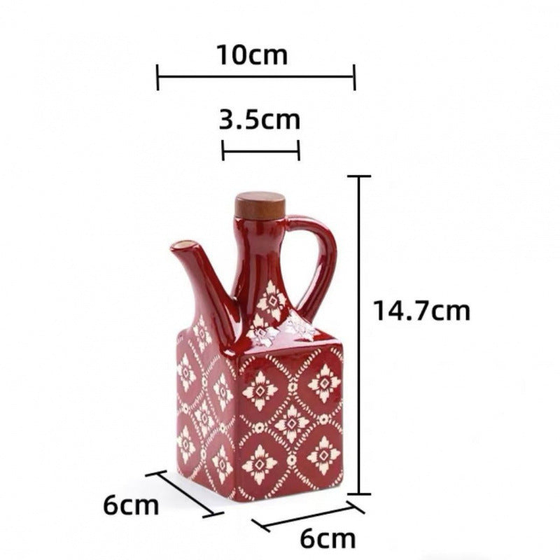 Set Oliera e Acetiera in Ceramica | Tappi in Sughero