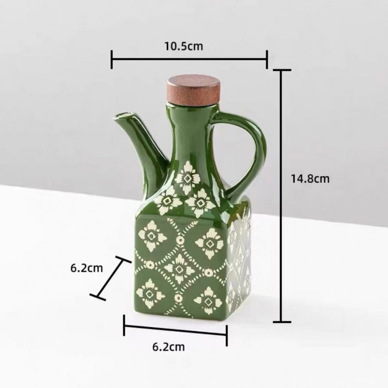 Set Oliera e Acetiera in Ceramica | Tappi in Sughero
