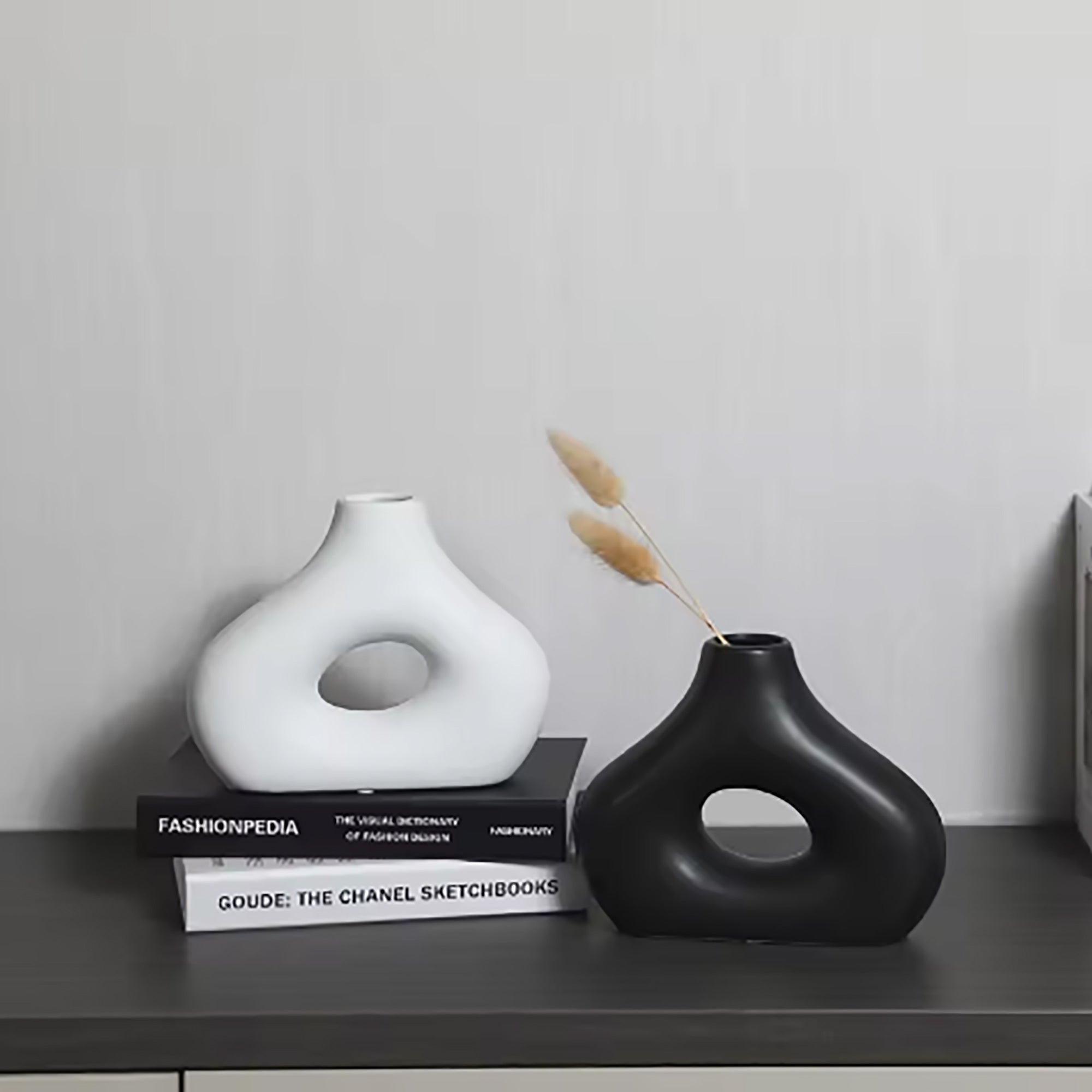 Vaso in Ceramica Bianco | Decoro Minimalista