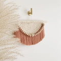Bohemian Bliss: Chic Cotton Macrame Wall Hanging for Home Decor