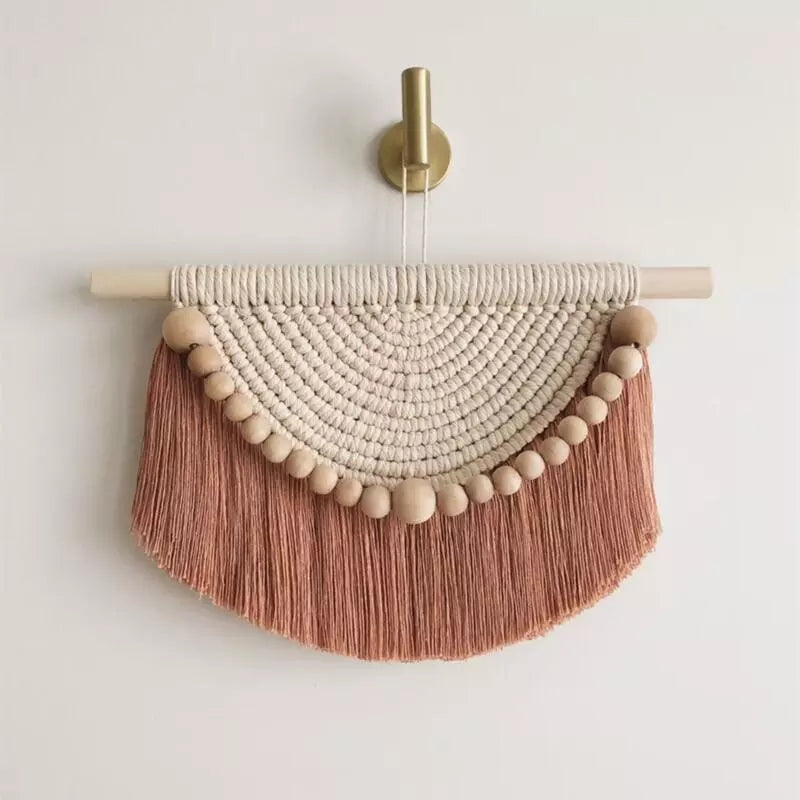 Bohemian Bliss: Chic Cotton Macrame Wall Hanging for Home Decor