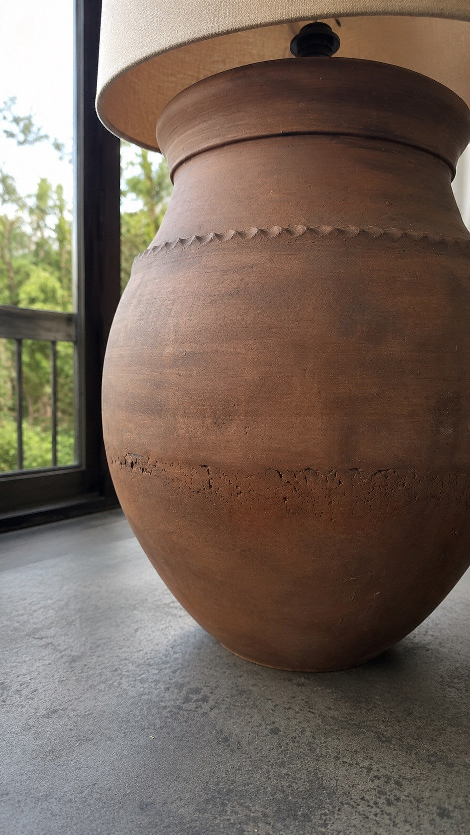 Terracotta Rustic Floor Lamp N°54