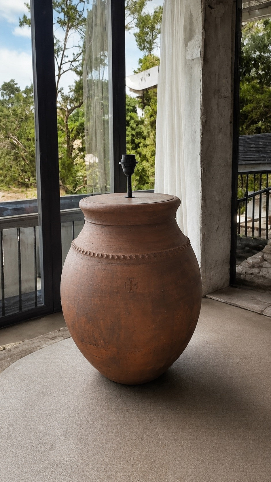 Terracotta Rustic Floor Lamp N°54