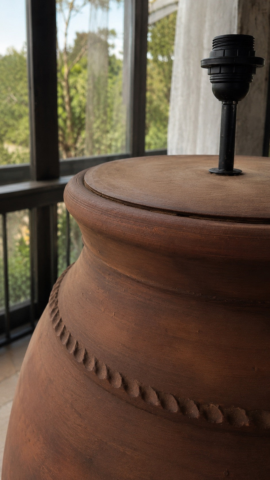 Terracotta Rustic Floor Lamp N°54