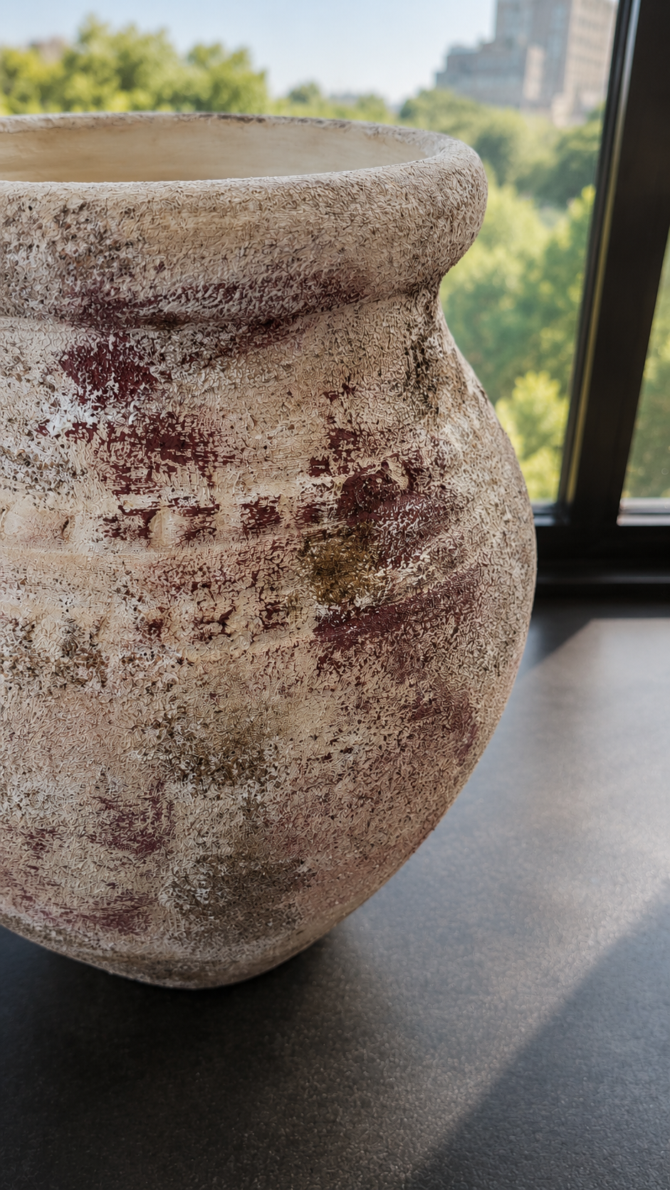 Terra patina no37 - Decorative Terracotta Vase