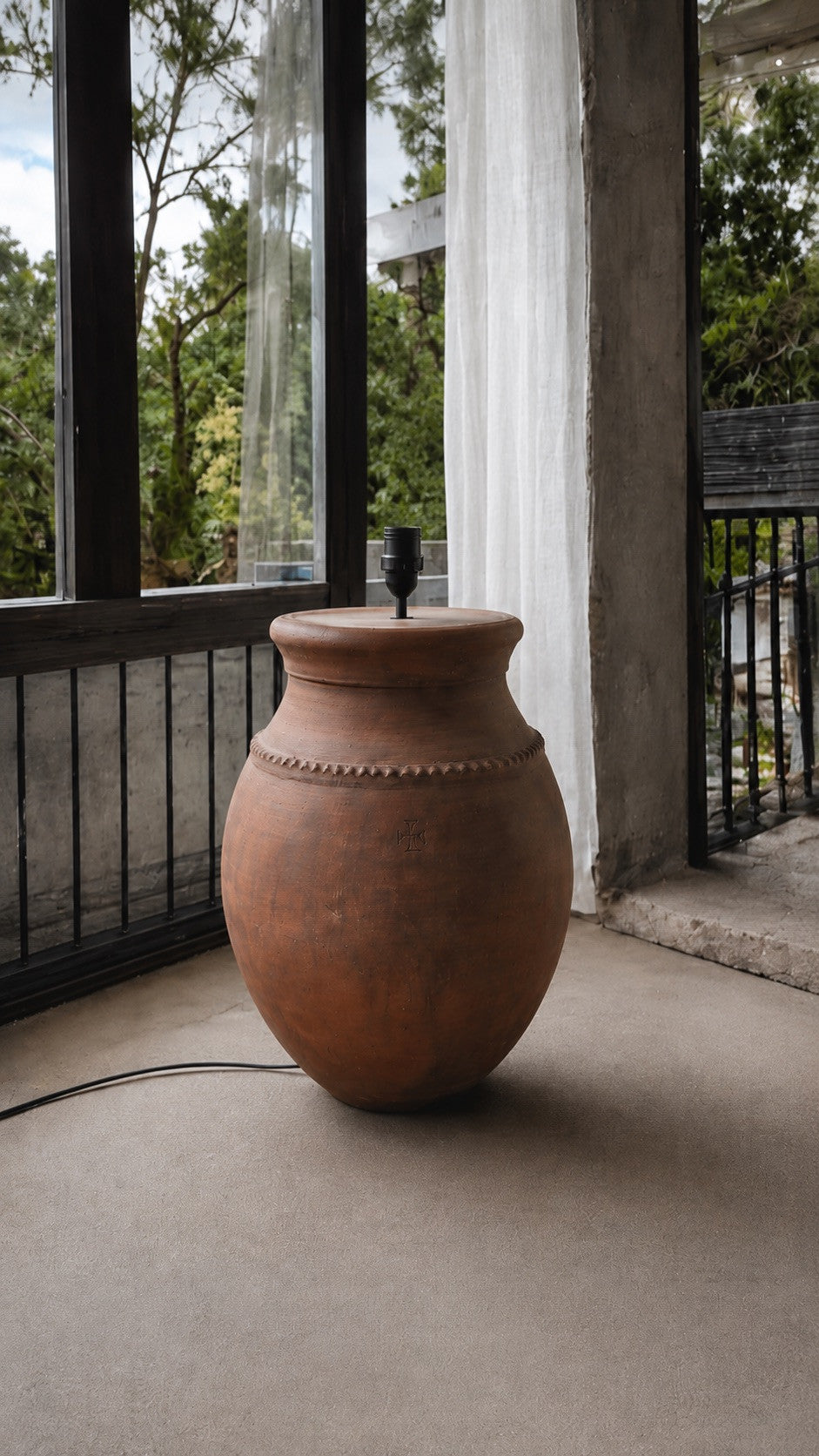 Terracotta Rustic Floor Lamp N°54