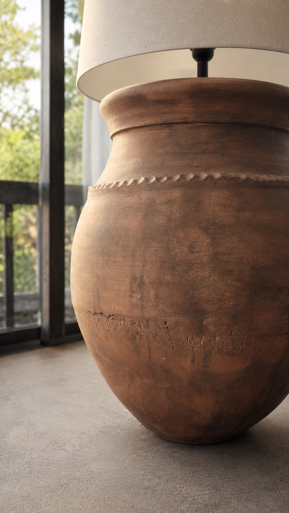 Terracotta Rustic Floor Lamp N°54