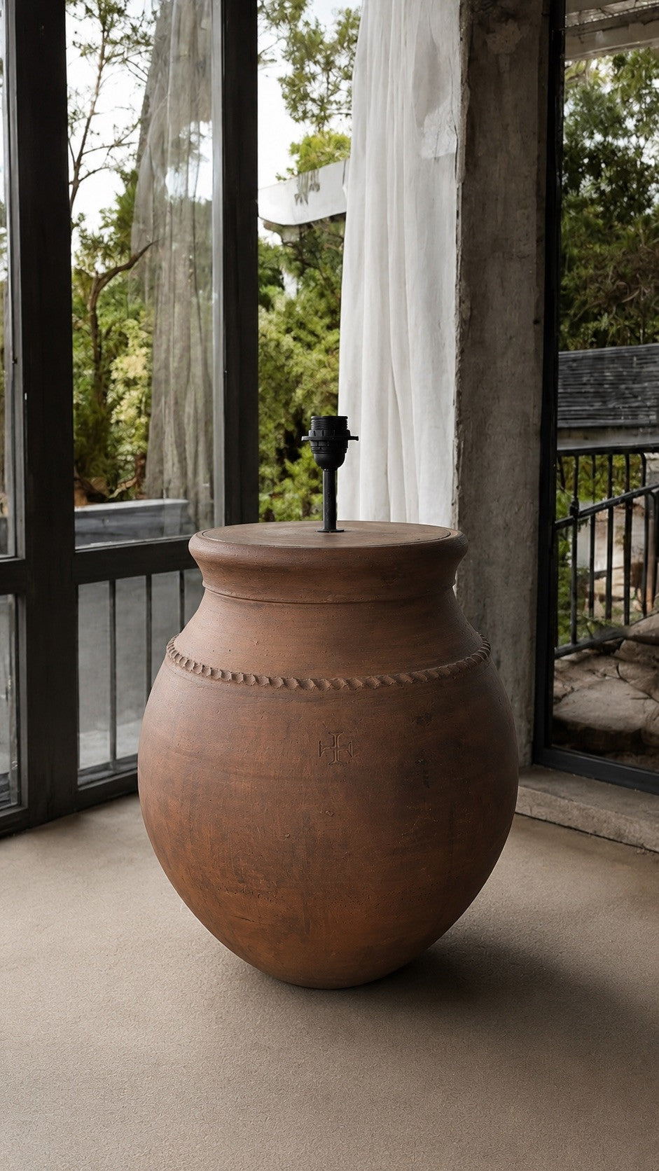 Terracotta Rustic Floor Lamp N°54