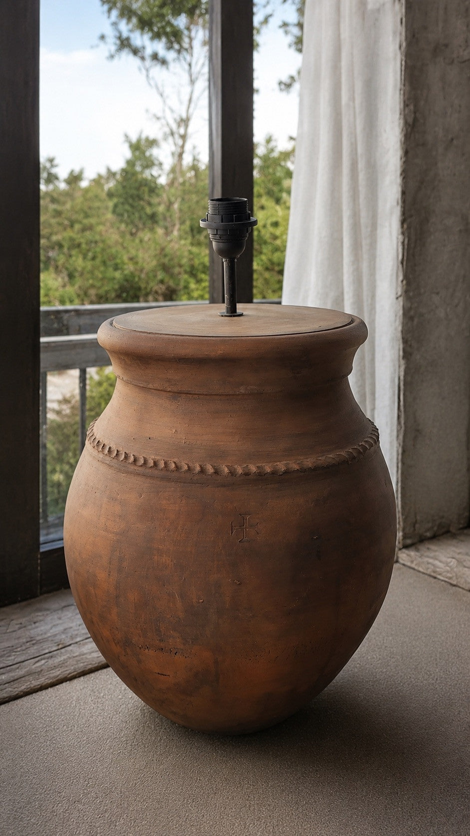 Terracotta Rustic Floor Lamp N°54