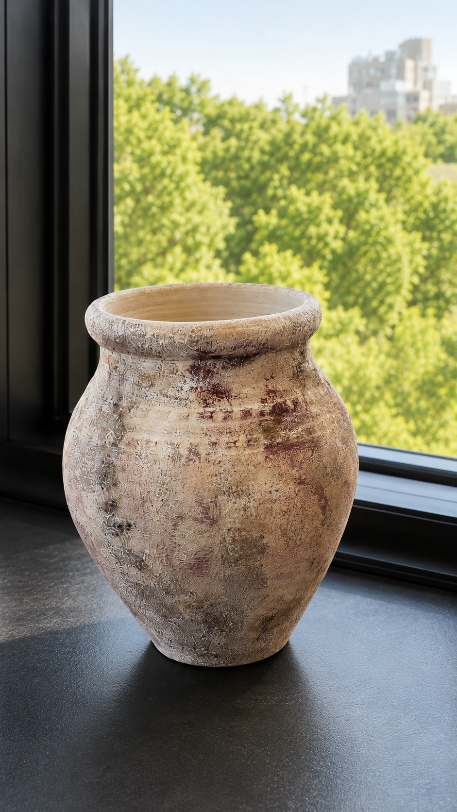 Terra patina no37 - Decorative Terracotta Vase